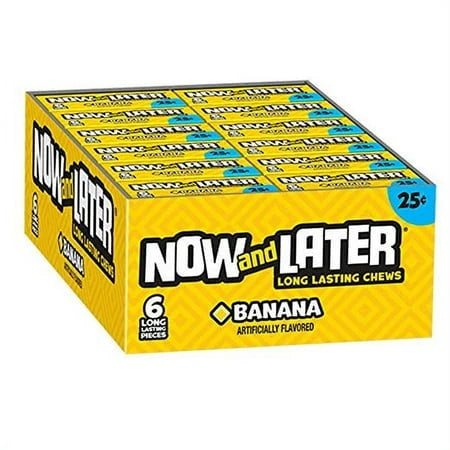 Now and Later Now & Later Soft Taffy Chewy Fruit Chews, (Pack of 24) - Grocer wholesale