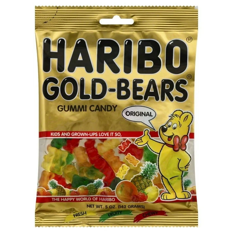 Haribo Gummi Candy, Gummi Bears, Original Assortment, 5oz Bag - Grocer wholesale