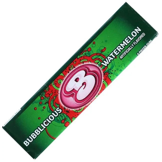 Bubblicious Watermelon Bubble Gum — Wholesale Master Case, 8 Boxes × 18 Packs (144 Packs / 720 Pieces) - Grocer wholesale