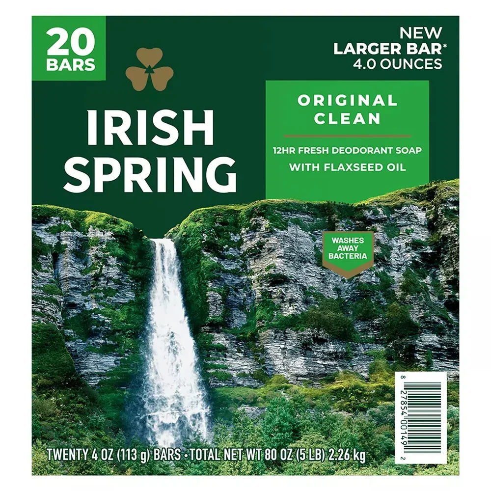 Irish Spring Soap Original - 3.75oz/3bar/18pk - Grocer wholesale