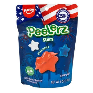 PEELERZ GUMMY STARS 6 OZ BAG - Grocer wholesale