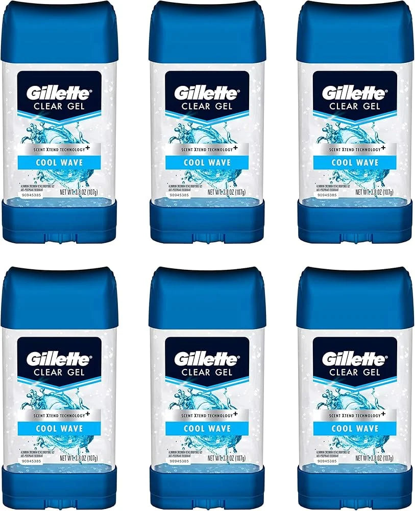 Gillete Mens Deodrant 6ct - Grocer wholesale