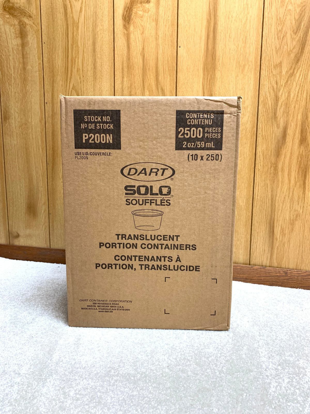 Dart P100N solo souffles 1oz/30ml, 2oz/59ml 2500pcs - Grocer wholesale