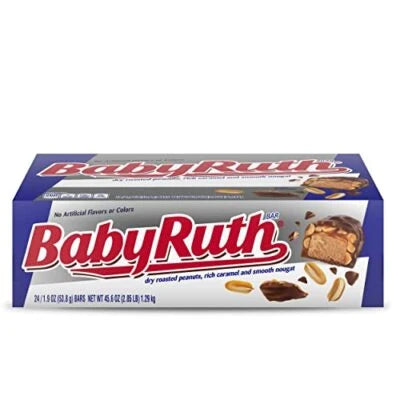 Baby Ruth 1.9 Oz. Chocolate, Caramel & Peanuts Candy Bar 122452 Pack of 24 - Grocer wholesale