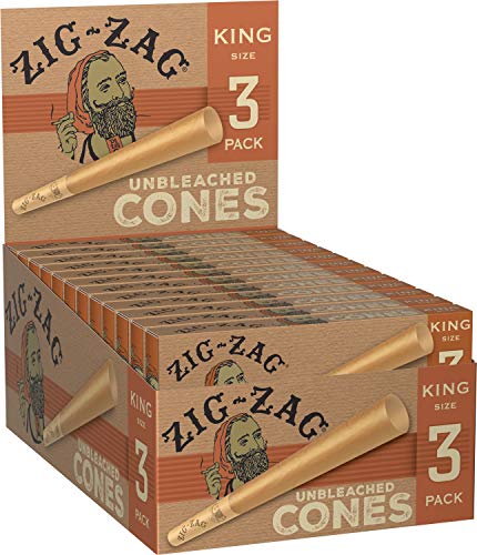 Zig Zag Cone Wrappers Unbleached 1 kg (Pack of 3) - Grocer wholesale