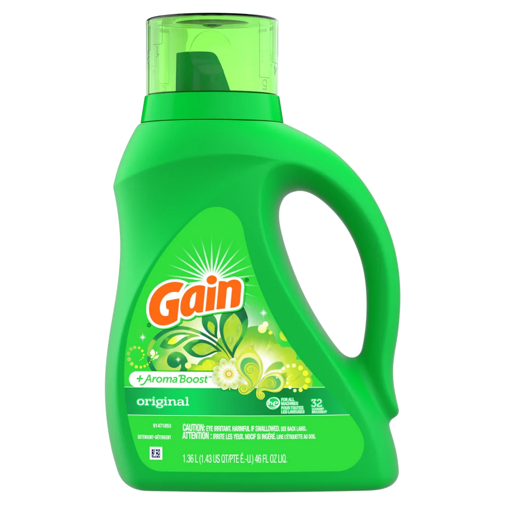 Gain + Aroma Boost Liq. HE Original 32 Loads - 46oz/6pk - Grocer wholesale