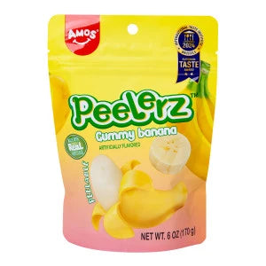 PEELERZ GUMMY BANANA 6 OZ BAG - Grocer wholesale