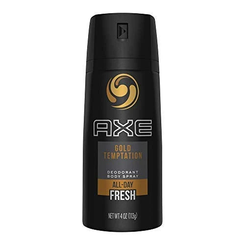 Axe Deodorant Body Spray, Gold Temptation, 150 ml 6 PK - Grocer wholesale