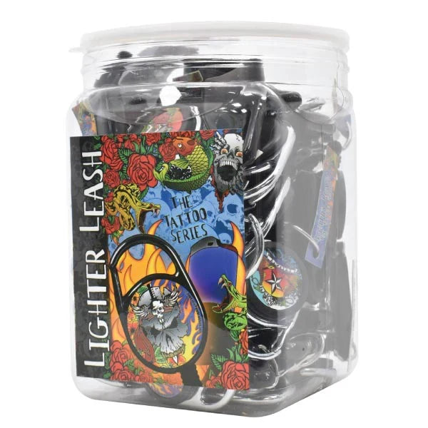 Lighter Leash Premium The Tattoo Series Mixed Colors 30ct Jar - Grocer wholesale