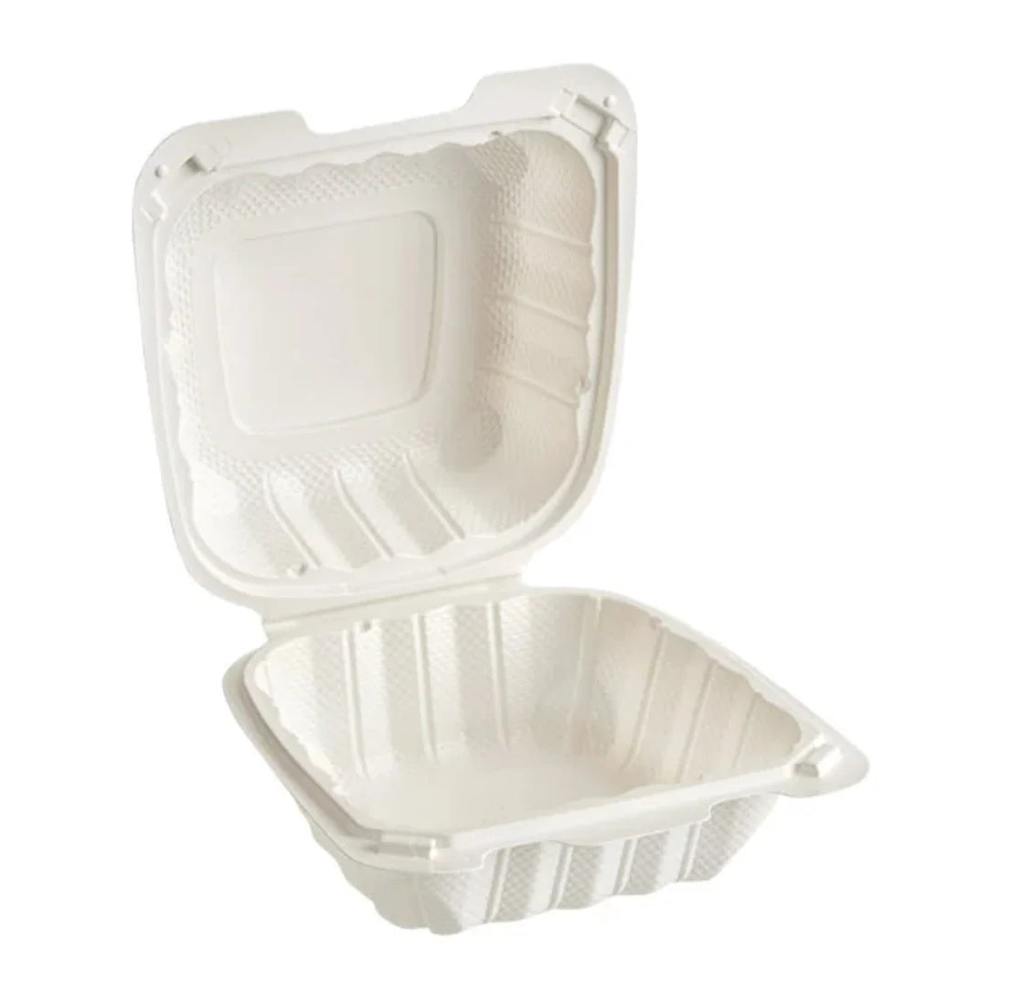 Himson 6"x6" hinged container 250 pcs - Grocer wholesale
