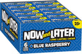 Now and Later Original Blue Raspberry Taffy Chews Candy 0.93oz (Box of 24). - Grocer wholesale
