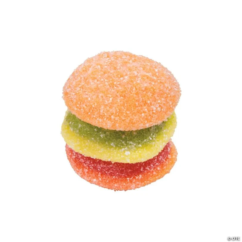 21 oz. Efrutti® Mini Burger Sour Gummy Candy – 60 Pc. - Grocer wholesale