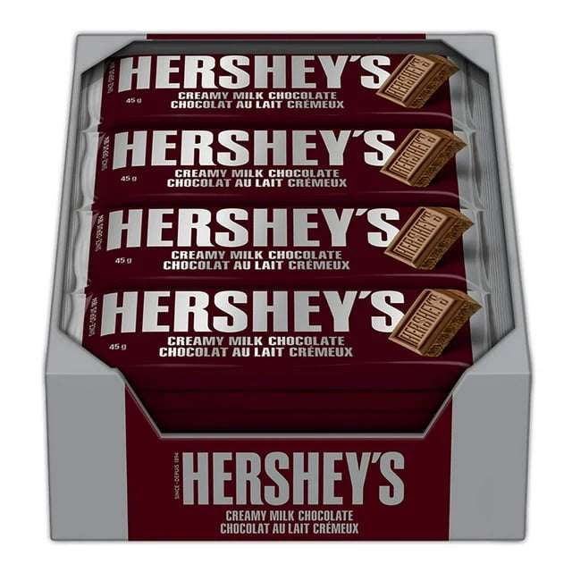 Hershey's Chocolate Bars, Milk Chocolate, 55.8 Oz, 36/box - Grocer wholesale