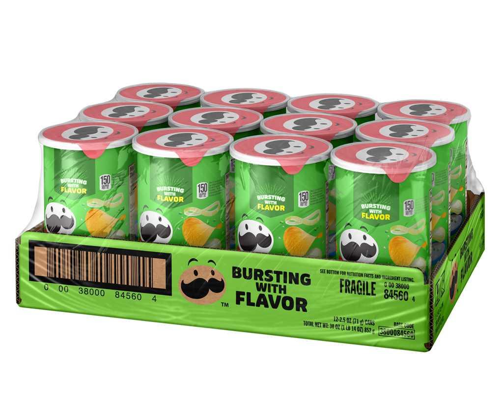 Pringles Sour Cream & Onion Potato Crisps — Grab n' Go 2.5 oz Cans | Bulk & Wholesale - Grocer wholesale