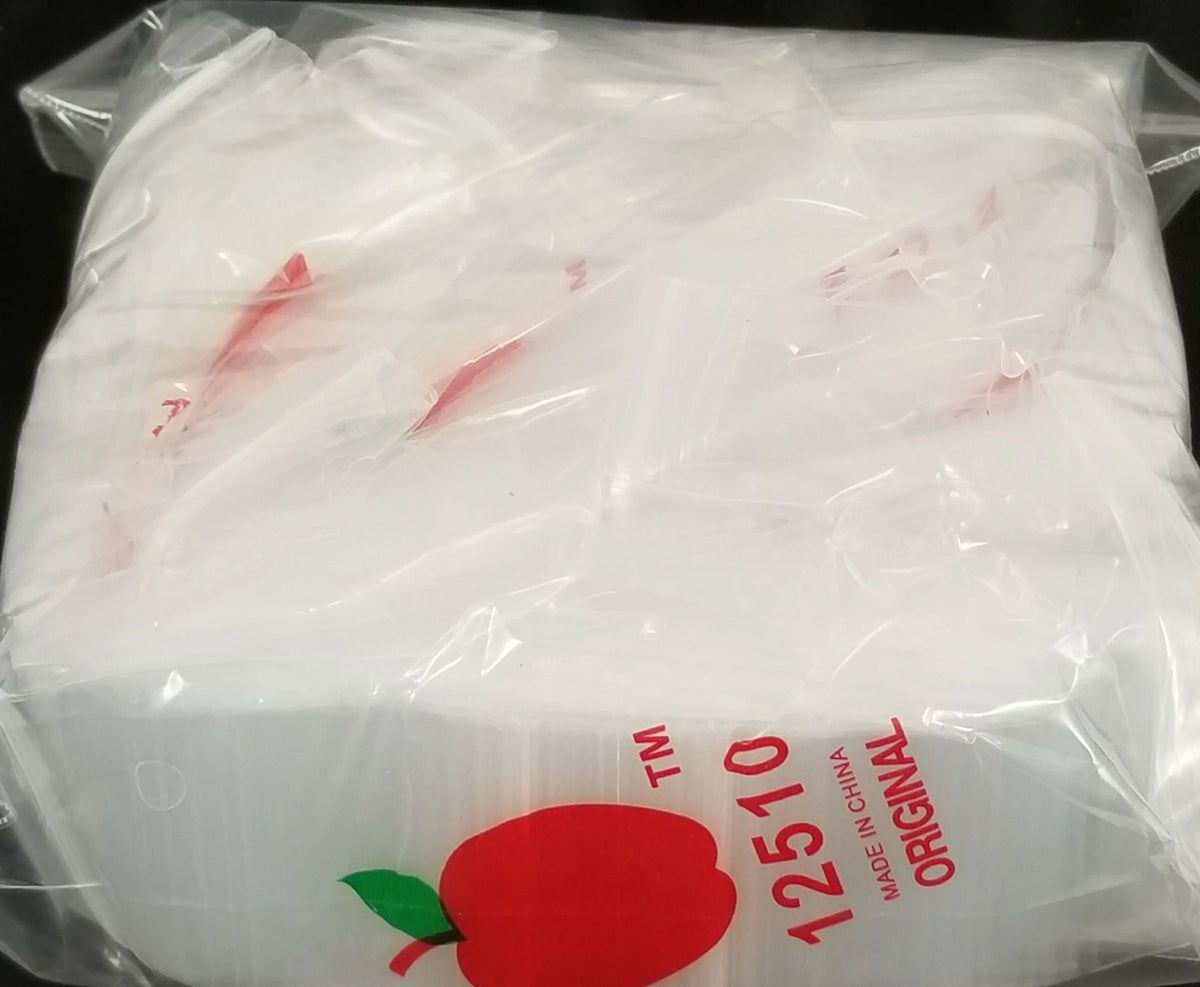 12510 Original Apple Bags 1.25" x 1"- CLEAR - Grocer wholesale