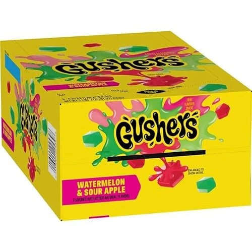 Gushers Watermelon and Sour Apple Fruit Flavored Snacks, 34 OZ - Grocer wholesale