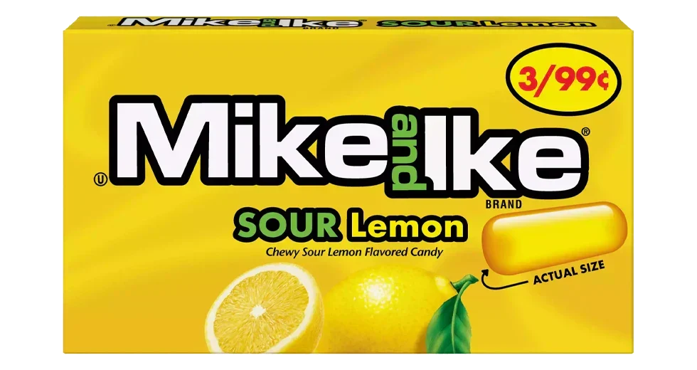 Mike and Ike Sour Lemon 0.78 Oz. Box - Grocer wholesale