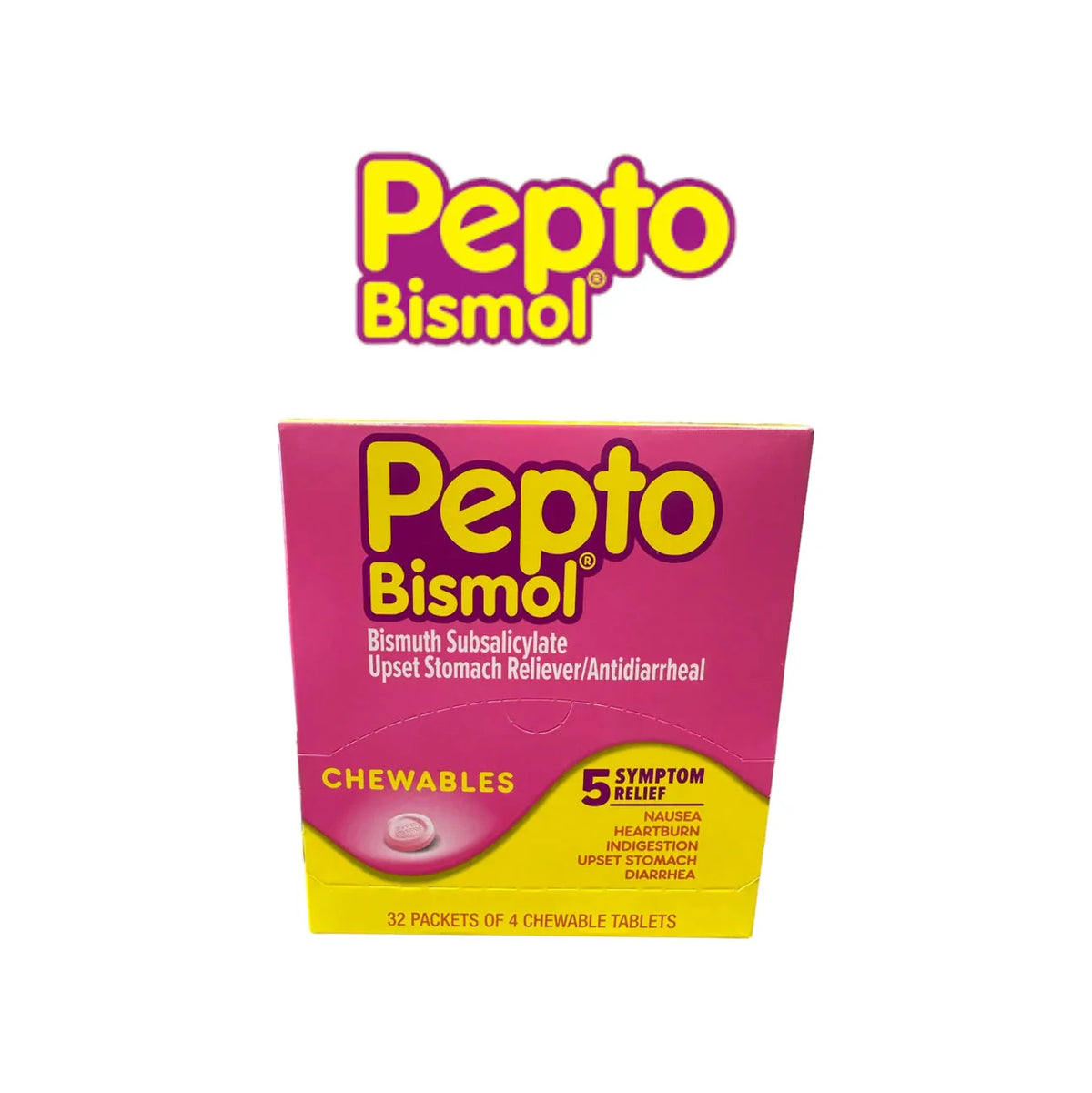 Pepto Bismol Diarrhea 4pk Original-32ct - Grocer wholesale