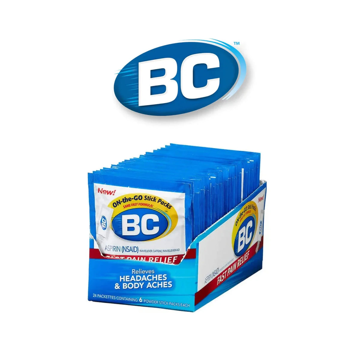 BC Aspirin Powder 6pk- 24ct - Grocer wholesale