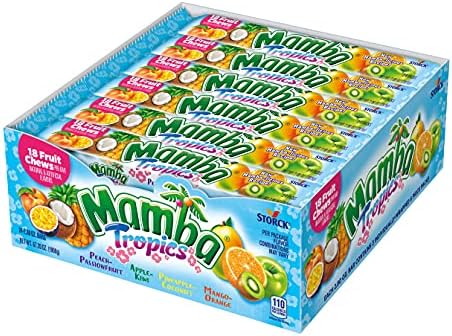 Mamba Tropics Fruit Chews - 2.8-oz. Pack of 24 - Grocer wholesale