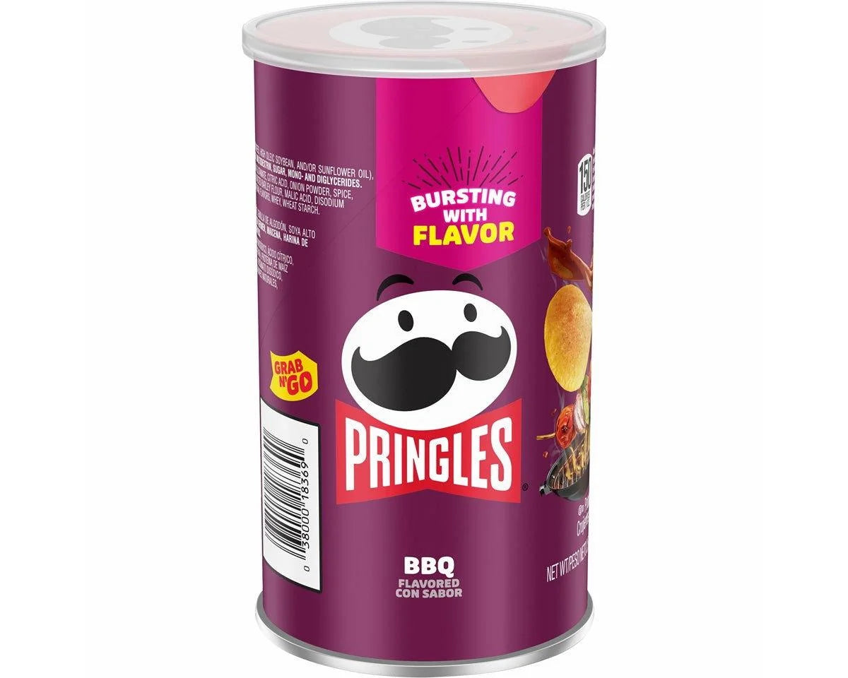 Pringles BBQ Potato Crisps — Grab n' Go 2.5 oz Cans | Bulk & Wholesale - Grocer wholesale