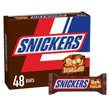 Snickers Original Candy Bar, Full Size, 1.86 Oz Bar, 48 Bars/Box - Grocer wholesale