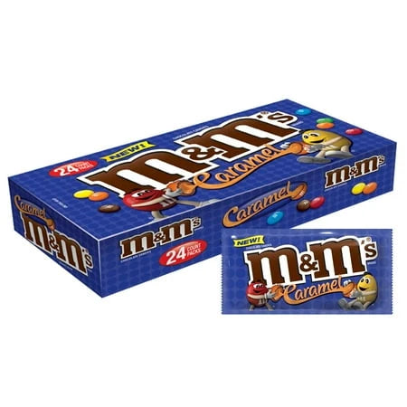 M&m's Caramel 24 Count Singles 1.41 Oz Pouch Size Party Candy - Grocer wholesale