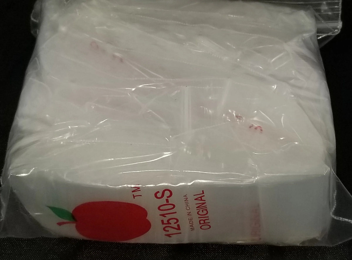 12510-S Original Apple Bags 1.25" x 1"- CLEAR - Grocer wholesale