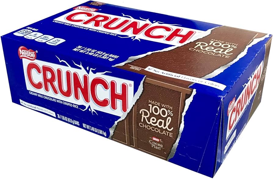 Nestle Crunch Candy Bar 1.55 Ounce (36 Count) - Grocer wholesale
