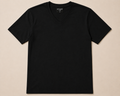 V Neck Black Short Sleeves T-Shirts S-XL - 12 PK