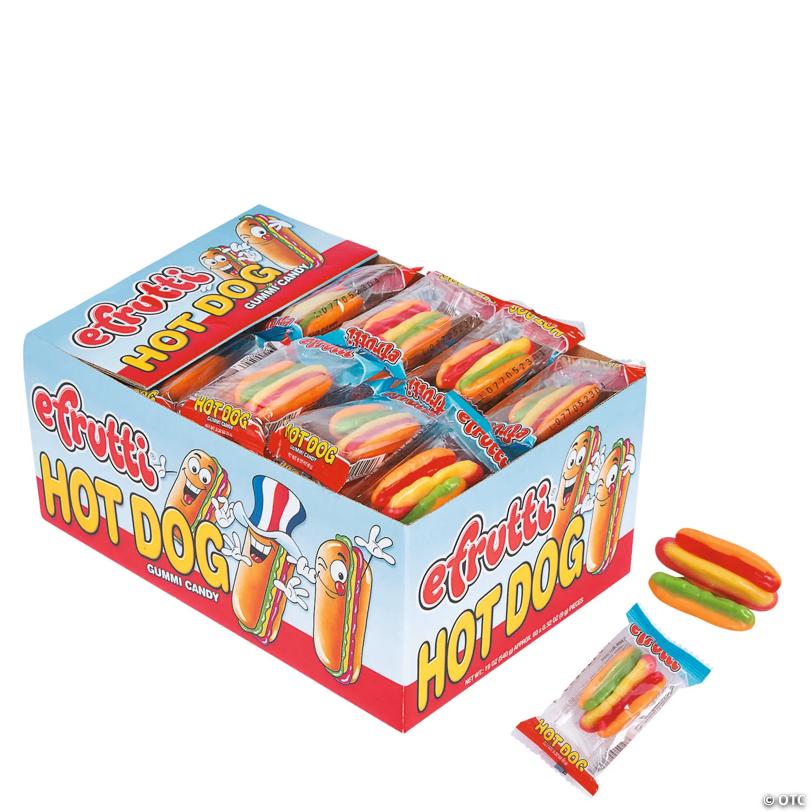 Efrutti® Hot Dog Gummi Candy - 60 Pc. - Grocer wholesale