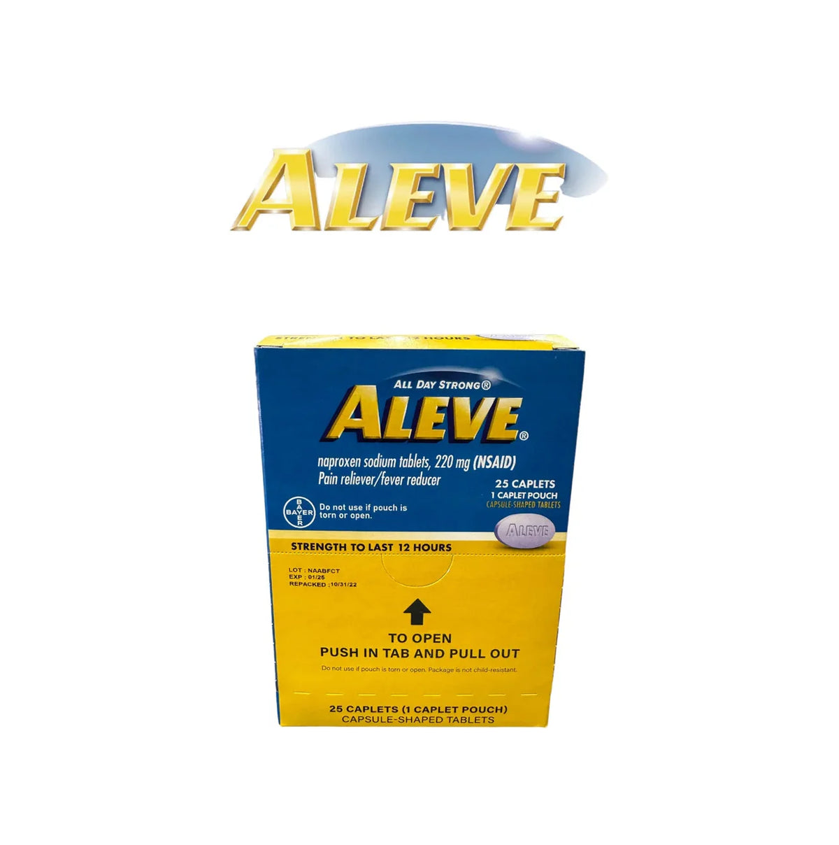 Aleve Tablet 1 pk Dispenser- 25ct - Grocer wholesale