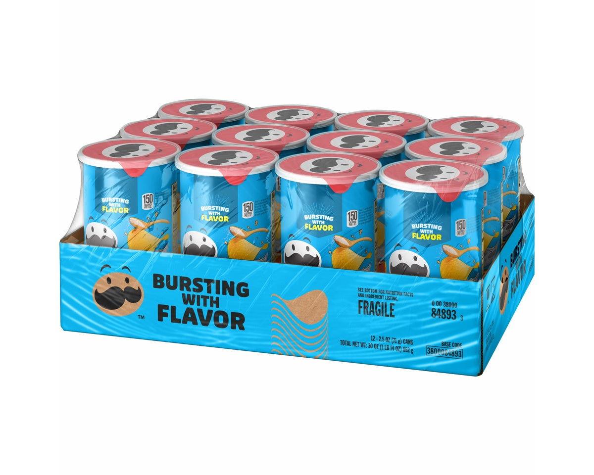 Pringles Salt & Vinegar Potato Crisps — Grab n' Go 2.5 oz Cans | Bulk & Wholesale - Grocer wholesale