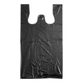 Shopping Bag 1/6 Black T-Shirt Bag 1000ct - Grocer wholesale