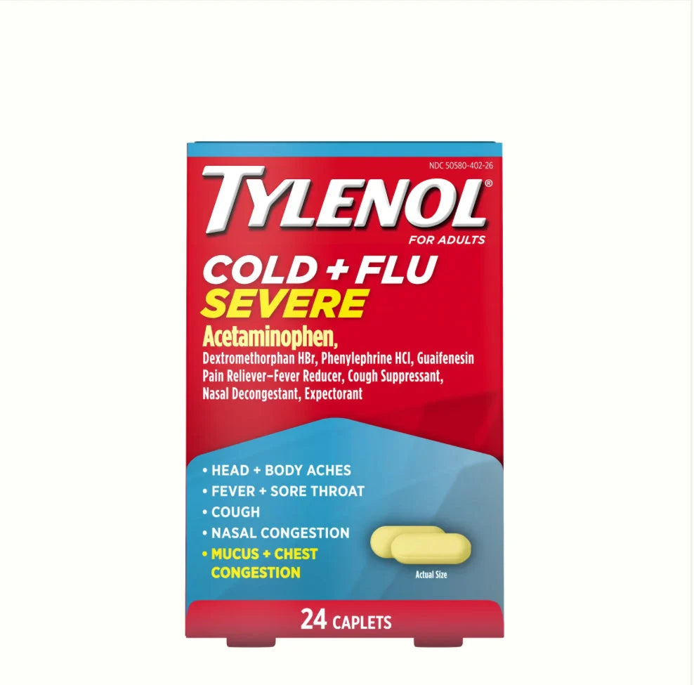 TYLENOL Cold + Flu Severe Medicine 24ct - Grocer wholesale