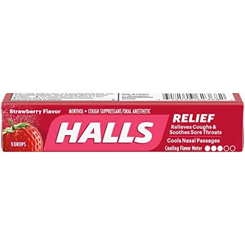 Halls Stick Strawberry 20 Per Box - Grocer wholesale