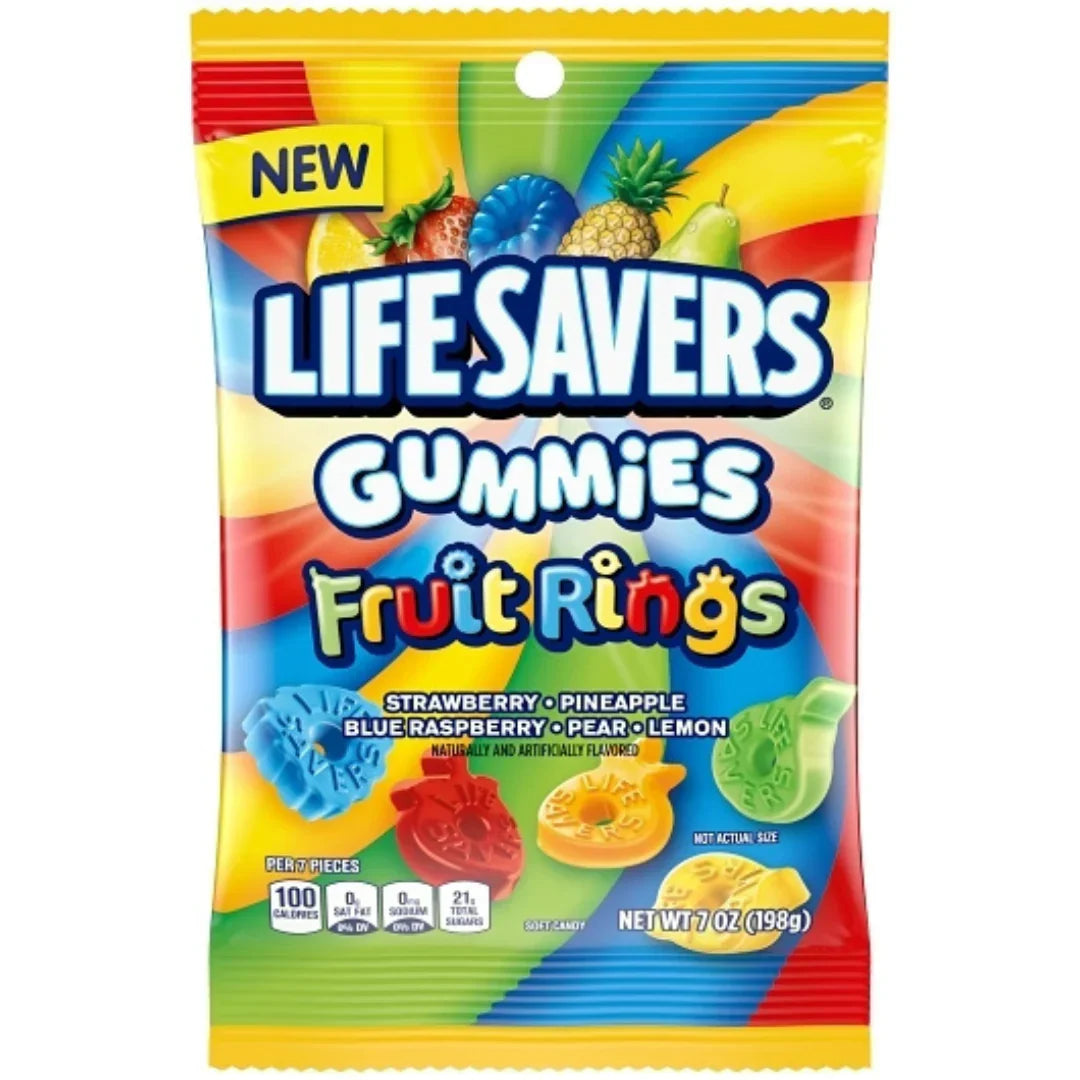 Lifesaver Gummy Fruit Ring 12-7oz Brown Box - Grocer wholesale