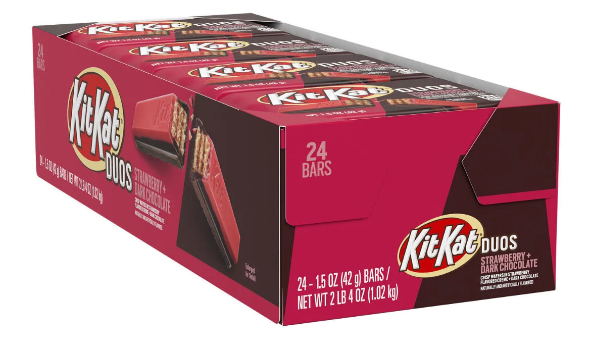 Kit Kat Duos Dark Chocolate+ Strawberry 24-1.5Oz - Grocer wholesale