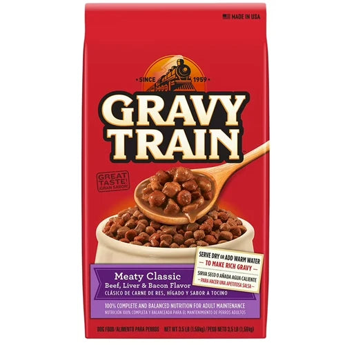 Gravy Train Dry Dog Food 3.5 Lbs Meaty-wholesale - Grocer wholesale