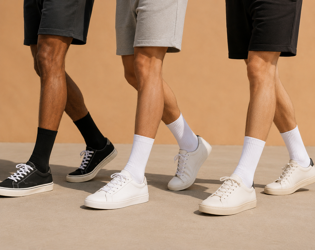 Crew Socks — Full Cushion Reinforced Crew Socks (Wholesale & Bulk)