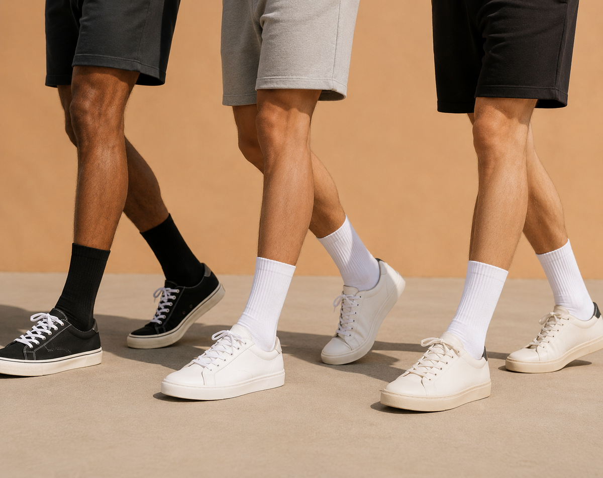 Crew Socks — Full Cushion Reinforced Crew Socks (Wholesale & Bulk)