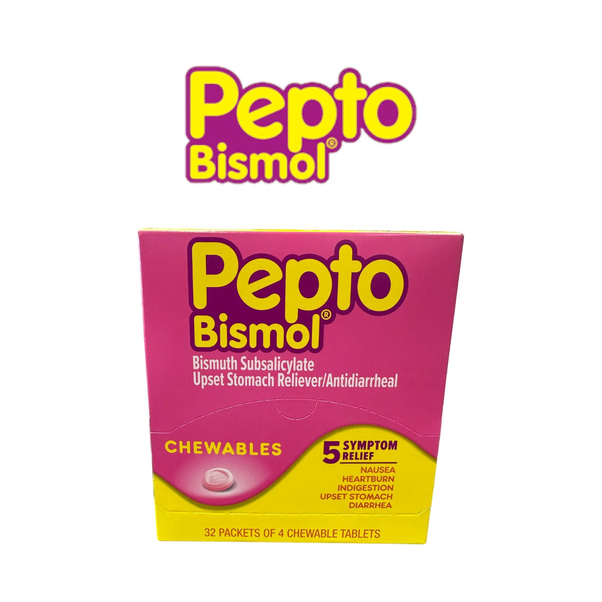 Pepto Bismol Diarrhea 4pk Original-32ct - Grocer wholesale