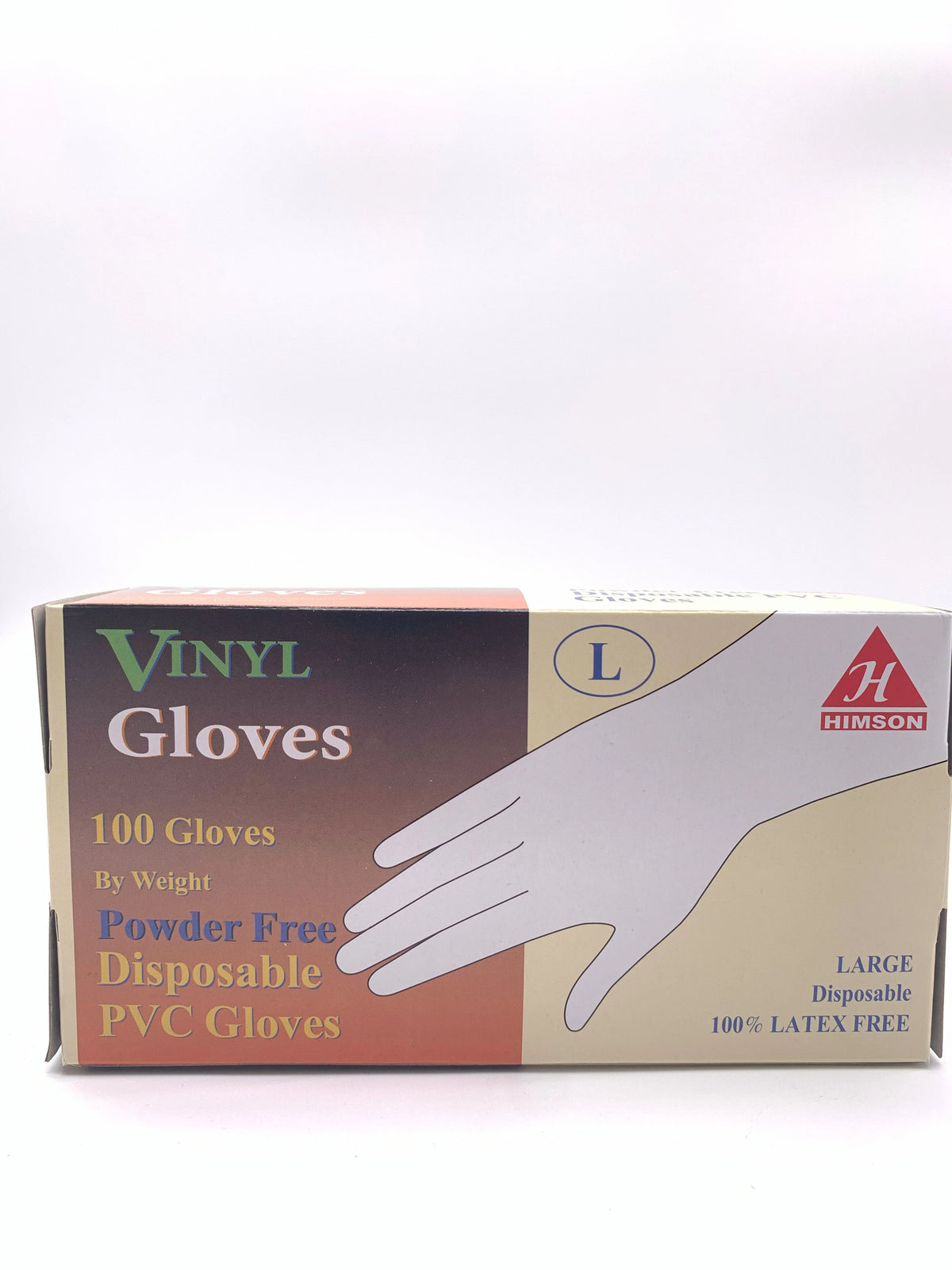 Himson vinyl gloves powder free size M,L,XL 100 count - Grocer wholesale