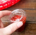 Dart PL100N/PL200N 1oz, 2oz clear plastic lids 2500 pcs - Grocer wholesale