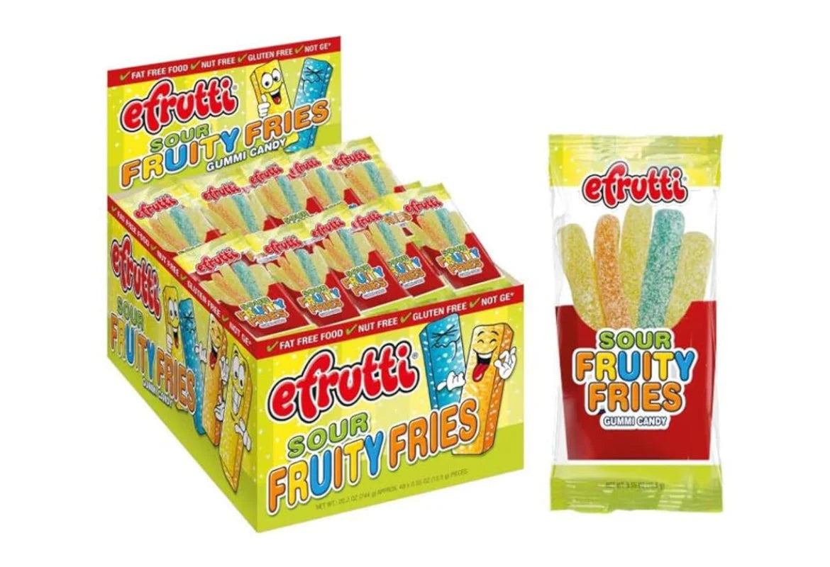 Efrutti Sour Fruity Fries 48-0.55Oz - Grocer wholesale