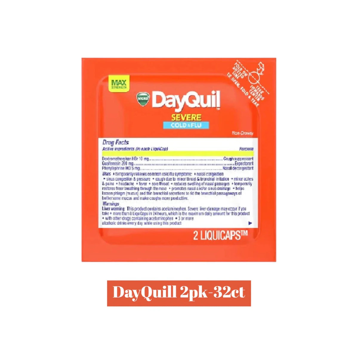DayQuil Cols & Flu Caplets 2pk- 32ct - Grocer wholesale