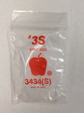 3434-S Original Apple Bags 3/4" x 3/4"- CLEAR - Grocer wholesale