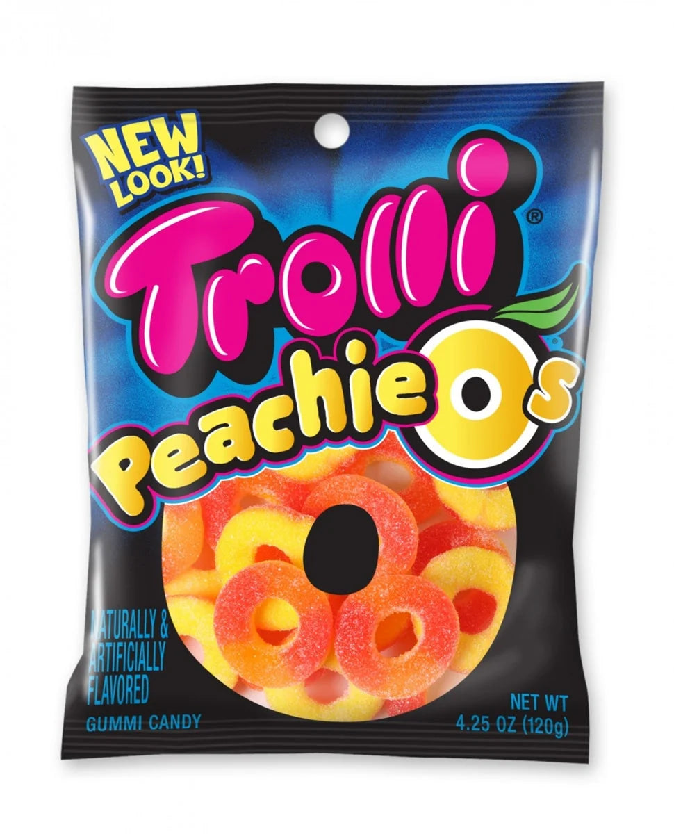 Trolli Peachie O's 4.25oz Bag - Grocer wholesale