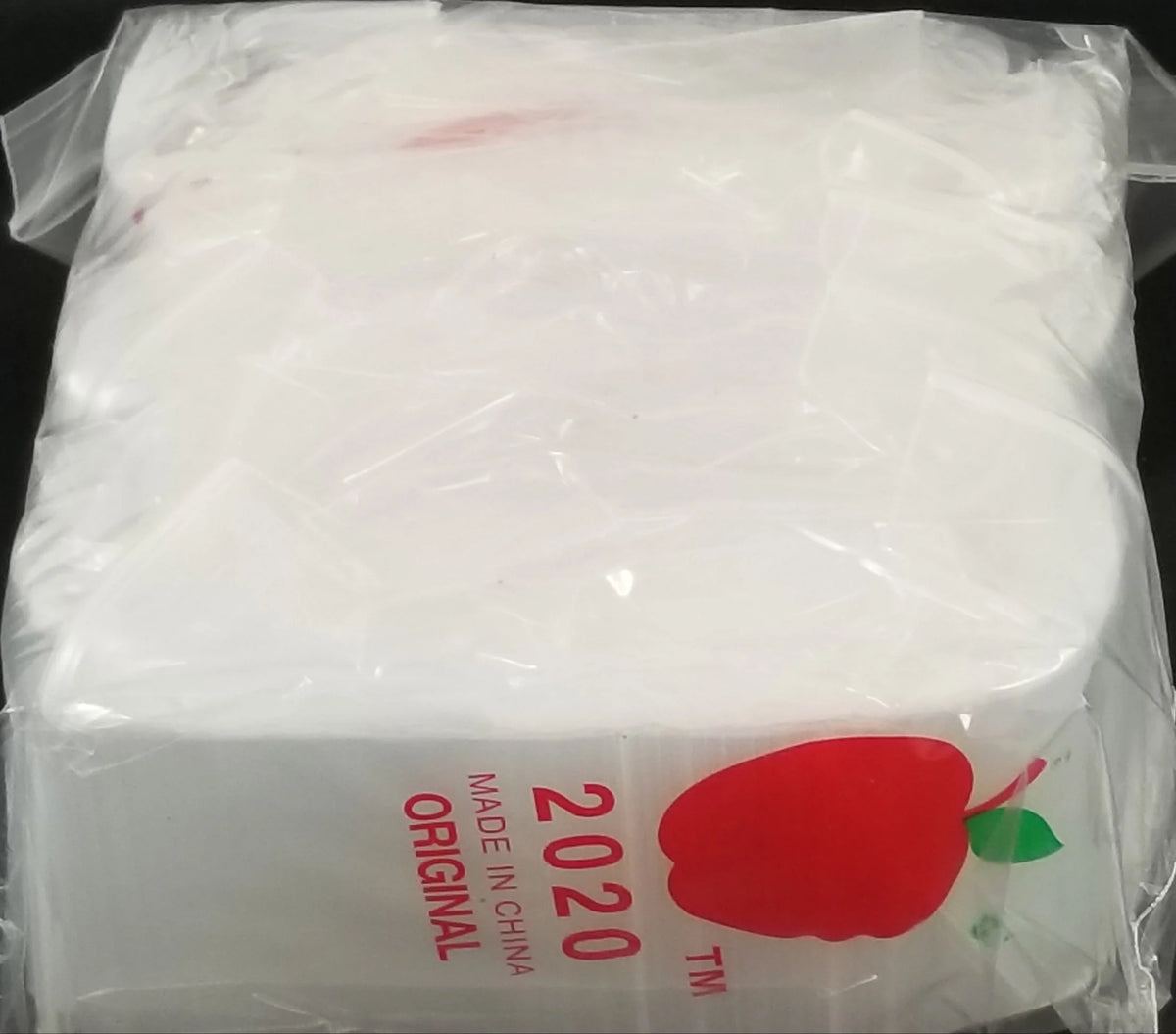 2020 Original Apple Bags 2" x 2"- CLEAR - Grocer wholesale