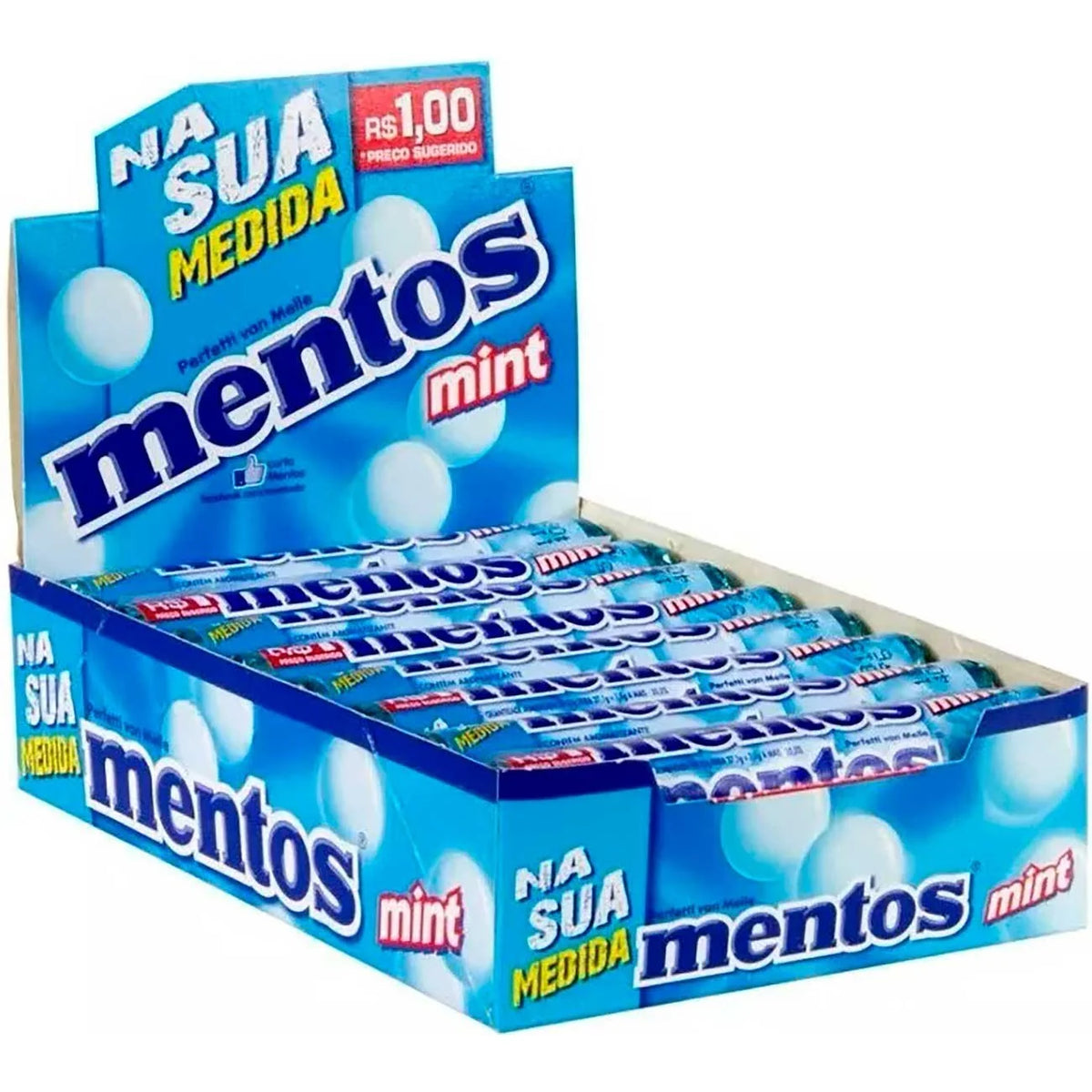 Mentos Mint Candy Rolls 16 count - Grocer wholesale